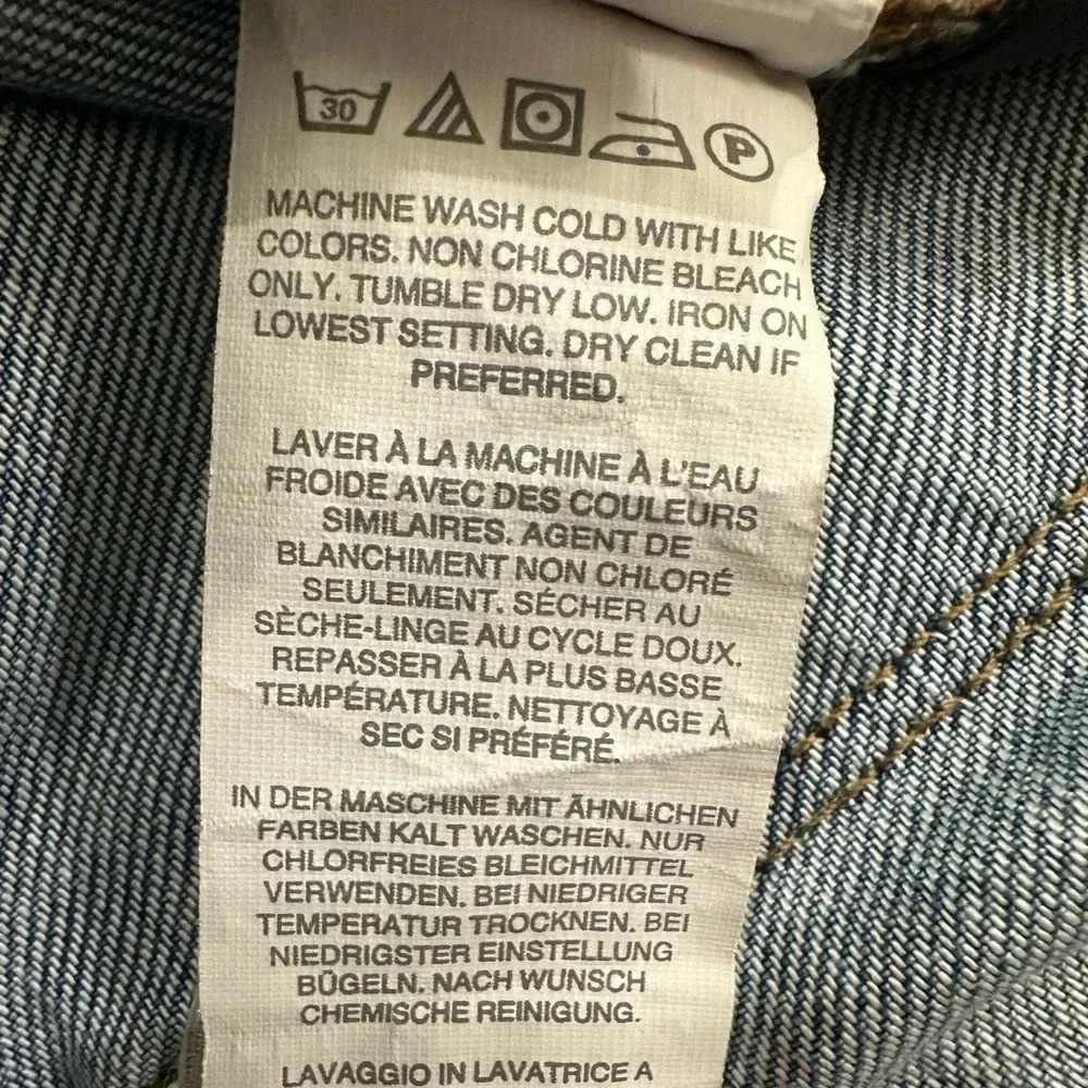 J Crew Womens Slim Broken In Boyfriend Jeans 27 Blue Distressed Ripped Mid Rise - Picture 9 of 9